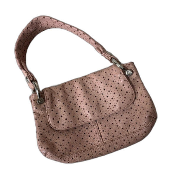 GAP Handbags - GAP Perforated Stars Pink Leather Handbag